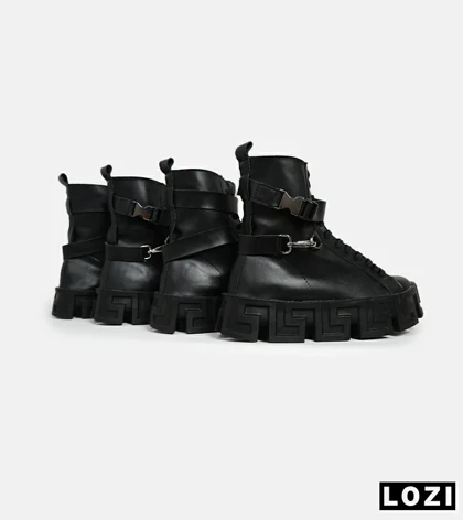 بوت مردانه مشکی VERSACE مدل 5761