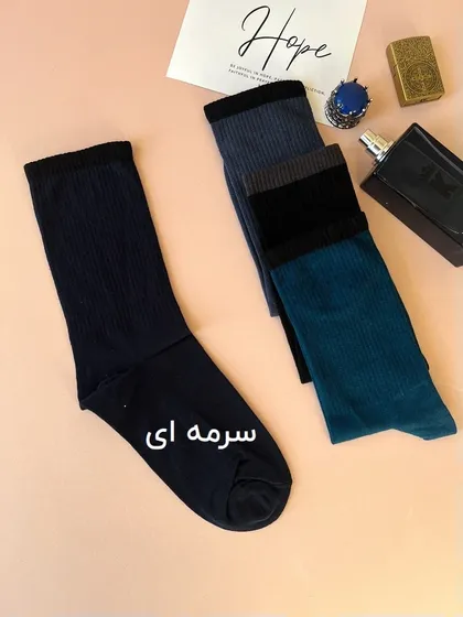جوراب مردانه ساق بلند نخی