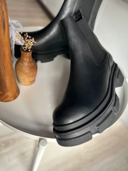 کفش نیم بوت زنانه مدل 00027 - Flat Ankle Boots