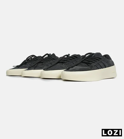 کفش کتانی مردانه مشکی کرم ADIDAS X Fear of God Athletics ’86 Lo Clay