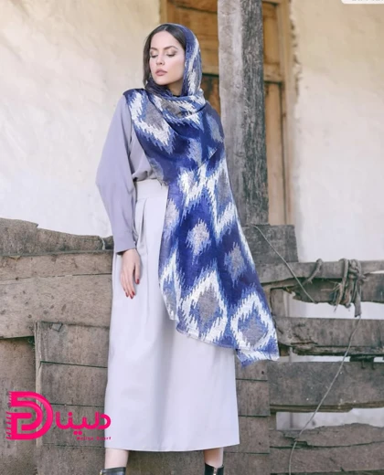 شال نخی آبرنگی