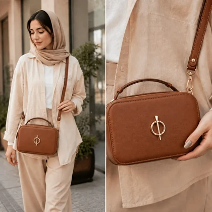 کیف دوشی و دستی زنانه مدل اطلس کد 099-HRM