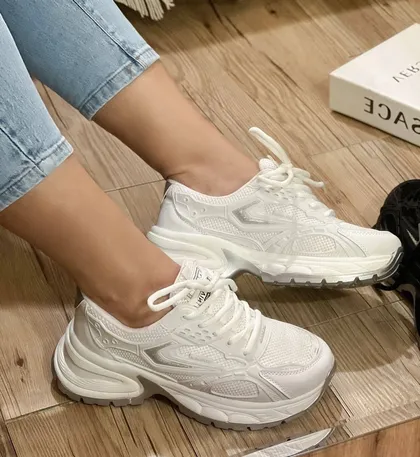 کتانی توری ترکیبی زنانه کد 817