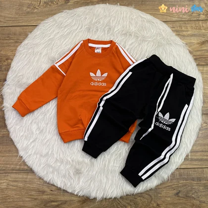 ست بلوز شلوار adidas مناسب 3 تا 5 سال جنس پنبه