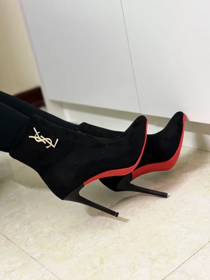 نیم بوتYSLپاشنه نازک