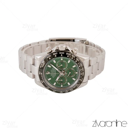 ساعت رولکس دیتونا مردانه سه موتوره نقره ای صفحه سبز 105009