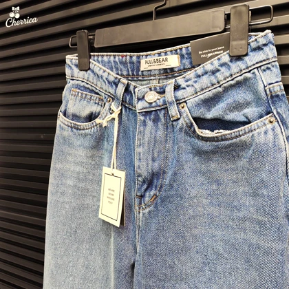 شلوار جین زنانه کراپ فلر کد 19