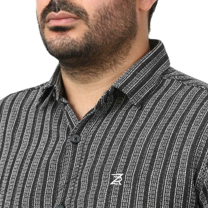 پیراهن آستین کوتاه کنفی مردانه مدل 6111103