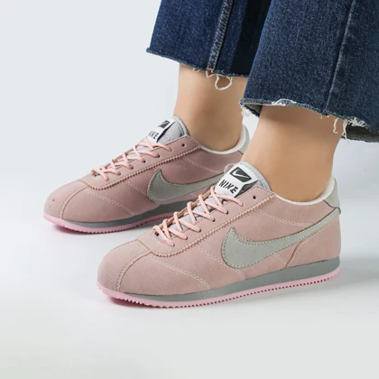 کفش و کتانی زنانه و دخترانه مدل نایک NIKE رنگ صورتی طوسی کد 42170
