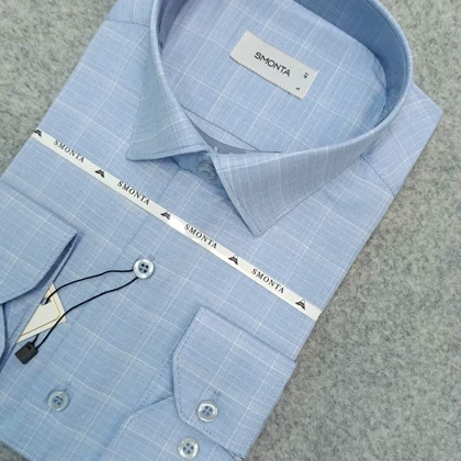 پیراهن طرحدار مردانه قواره ازاد ( قواره کلاسیک ) _ استین بلند