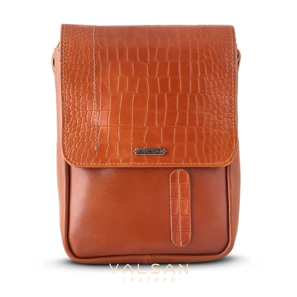 کیف دوشی چرم یلسان مدل ماهان کد 010-PRM