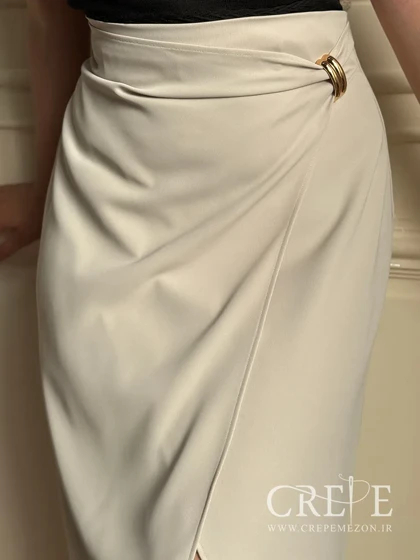 دامن پارکر سگک دار قد 82