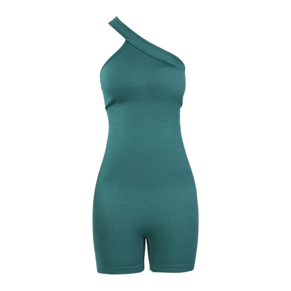 اورال سرهمی کوتاه ورزشی زنانه مدل ReDrop سبز آبی(استوک)