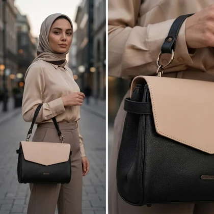 کیف دوشی و دستی زنانه مدل ماژولار ستا کد 214-MC