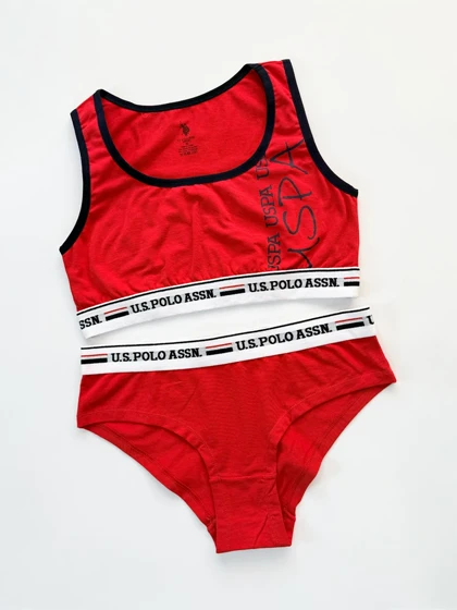 ست نیم‌تنه بدون کاپ و شورت اسلیپ اسپورت پولو U.S Polo Assn