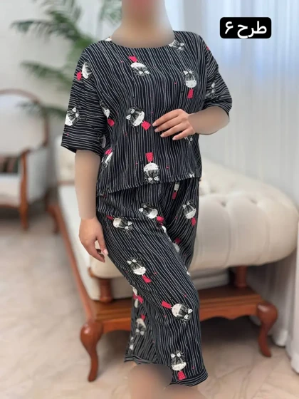 تیشرت شلوارک نخی 3143