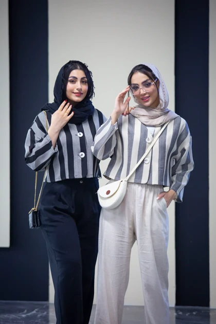 کت کراپ راه راه