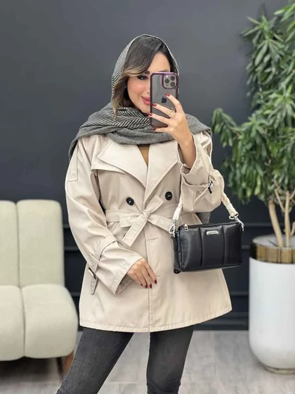بارانی شش دکمه سرشانه پاگن