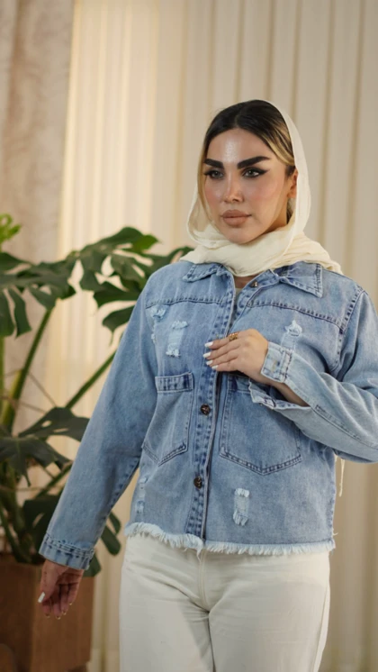 کراپ کت پایین ریش کد 4122