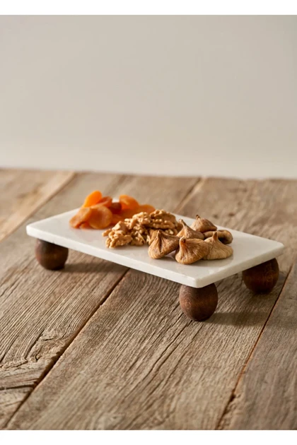 ظرف ارائه Bella Maison مدل Olmo مرمر - طبیعی