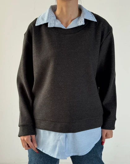 شومیز فوتر یقه دار  کد 1500127