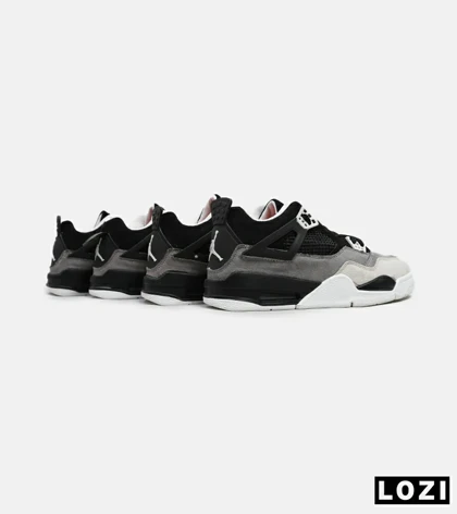کتانی ساق‌دار مردانه مشکی طوسی Nike air jordan 4