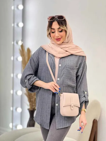 شومیز تک جیب نلی