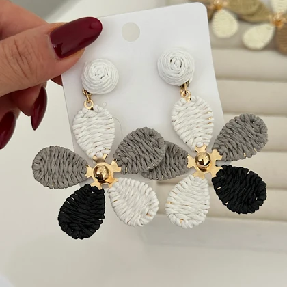 گوشواره کنفی گل کد 816