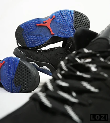 کفش کتانی ساق‌دار مردانه مشکی Nike air jordan 6