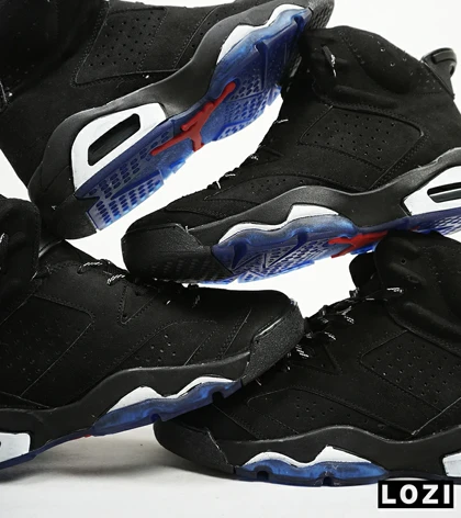 کفش کتانی ساق‌دار مردانه مشکی Nike air jordan 6
