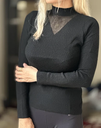 بافت یقه سه سانتی