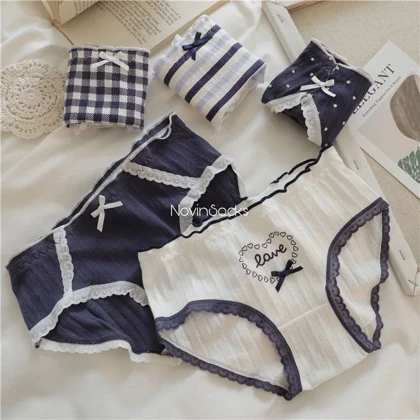 شورت نخی سورمه ای طرح Love (سایز 38 الی 42) XL