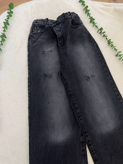 شلوار جین نیم بگ نینا