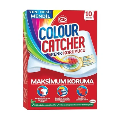 دستمال جذب رنگ لباس هنکل مدل Color Catcher بسته 10 عددی