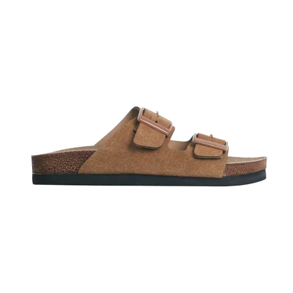 صندل دو بند زنانه مدل برکین_عسلی کد 1971