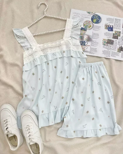 ست تاپ و شلوارک عروسکی کد 5534