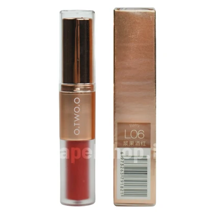 رژلب دوکاره مایع و جامد L06 برند او تو او o'two o