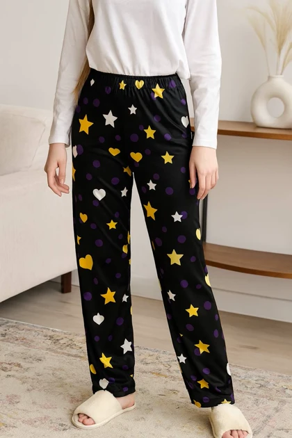 شلوار پیژامه های مخمل وارداتی عروسکی