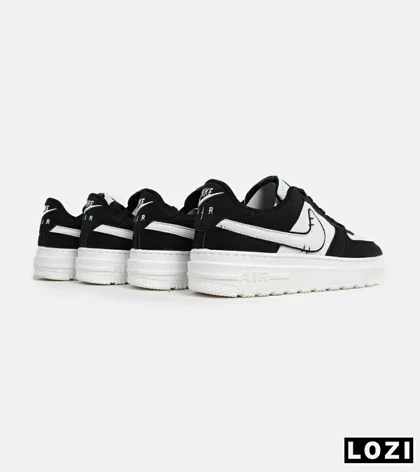 کفش مردانه و زنانه مشکی سفید NIKE AIR FORCE