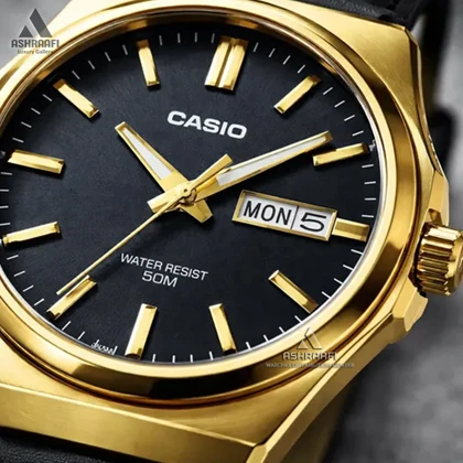 ساعت کاسیو بند چرمی Casio MTP-E735GL-1AV