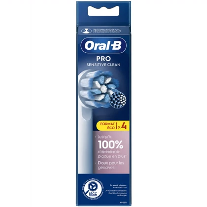 سری یدک مسواک برقی اورال بی Oral-B مدل PRO Sensitive Clean بسته 4 عددی