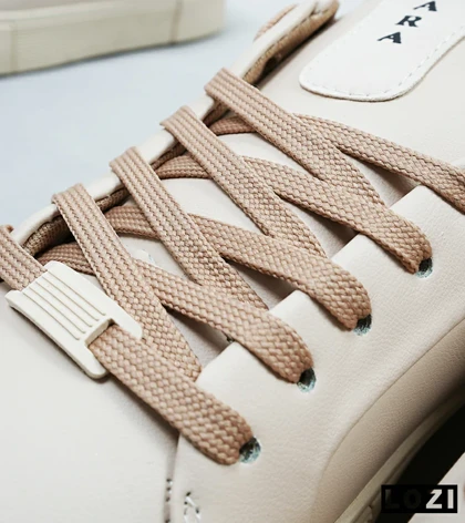 کفش کتانی مردانه کرم قهوه ای Zara