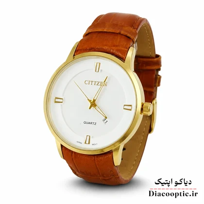 ساعت مچی مردانه موتور ژاپن برند سیتیزن مدل DO1203 بند چرمی