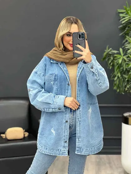 مانتو جین دو جیب