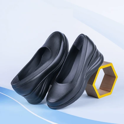کفش چرم زنانه مدل نیوشا کد 4582