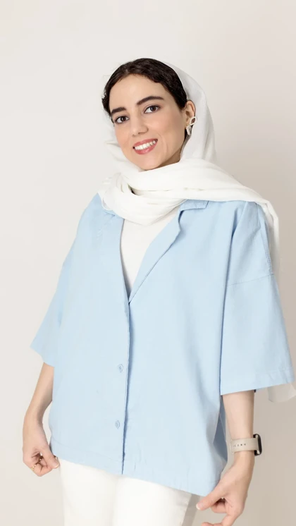 کت کتان باکسی