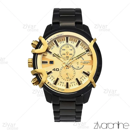ساعت دیزل مردانه براوو مشکی صفحه طلایی 105975