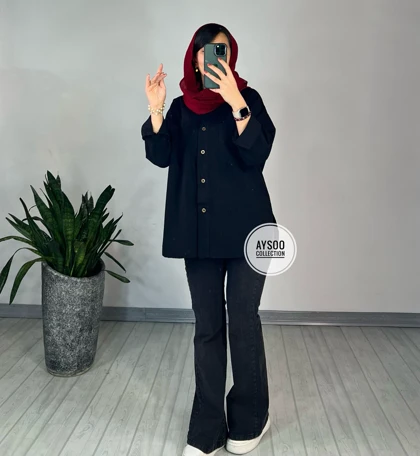 مانتو مداد رنگی آسمان(ایراد دار)