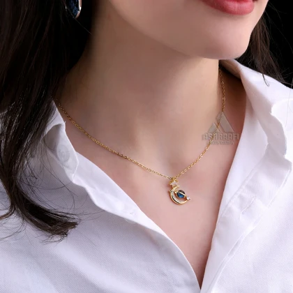 گردنبند ماه و سیاره Moon & Planet Necklace G