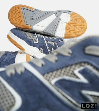 کفش کتانی مردانه و زنانه طوسی آبی NEW BALANCE 550